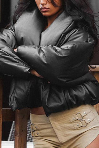 Oversized Statement Collar Coat