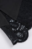 Elegant Lace Trim Night Out Dress