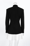 Chic Blazer Dress with Pleated Hem