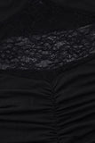 Lace-Panel Mermaid Evening Dress