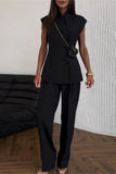 Double-Breasted Pants Set