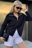 Stylish Zip-Up Cardigan
