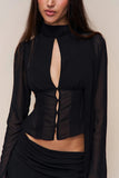 Elegant Button-Detail Blouse