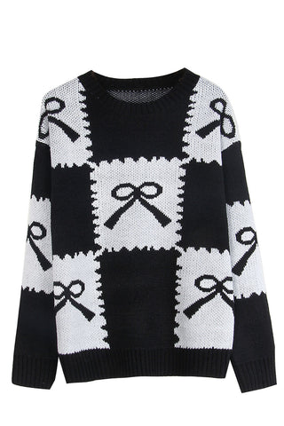 Elegant Bow Accent Sweater
