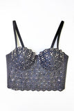 Embellished Bustier Tank Top