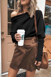 Off-Shoulder Casual Long Sleeve Top