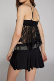Lace Overlay Tank Top