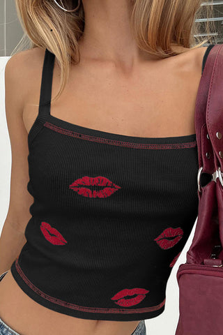 Kiss-Print Tank Top