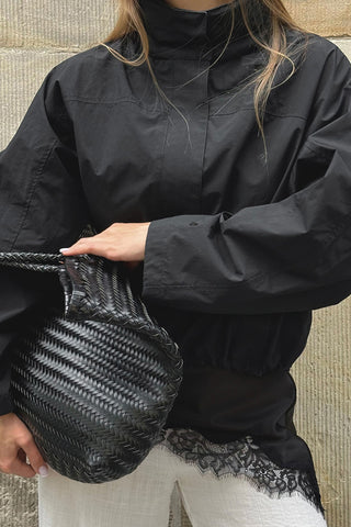 High-Neck Oversized Jacket