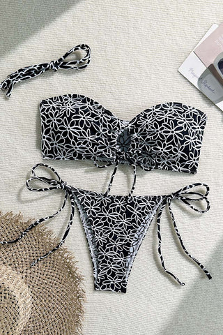Floral Lace Bikini Set