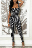 Polka Dot Slim Fit Jumpsuit