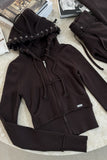 Casual Zip-Up Hoodie and Jogger Set