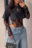 Elegant Layered Lace Bodysuit