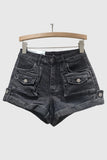 Buttoned Pocket Casual Shorts