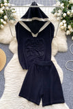 Hoodie-Top Short Set