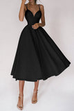 Elegant Spaghetti Strap Evening Dress