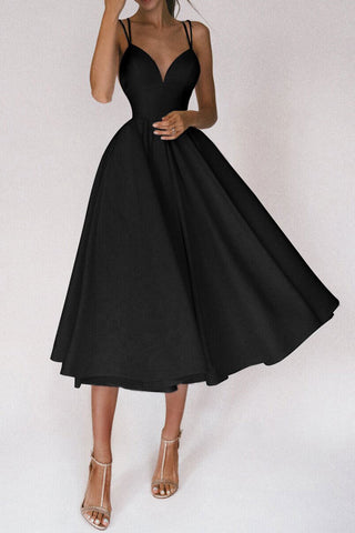Elegant Spaghetti Strap Evening Dress