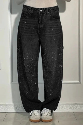 Splatter Wash Relaxed Jeans