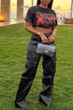 Graphic Tee with Casual Utility Pants