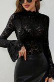Elegant Lace Long Sleeve Blouse