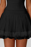 Flouncy Tulle Casual Mini Skirt