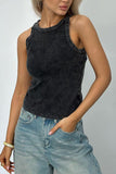 Sleeveless Ribbed Tank Top