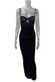 Knit Midi Dress with Cutout Detail