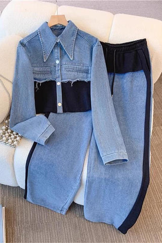Stylish Denim and Pants Set