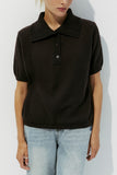 Polo Collar Knit T-Shirt