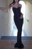 Elegant Strapless Evening Dress