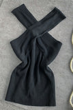 Cross-Back Ribbed Tank Top