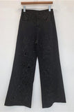 Floral Embellished Straight Leg Jeans