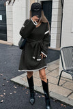 Belted Knit Casual Dress