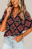 Floral Button-Up Blouse