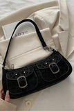 Buckle-Flap Shoulder Bag