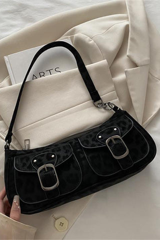 Buckle-Flap Shoulder Bag