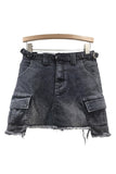 Cargo Pocket Denim Skirt
