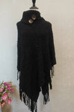 Button-Accent Knit Wrap