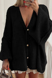 Oversized Button-Front Cardigan