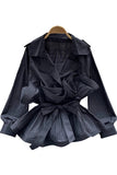 Ruffled Tie-Waist Blouse