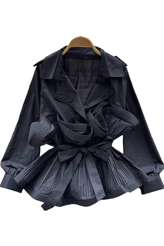 Ruffled Tie-Waist Blouse