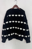 Heart Patterned Sweater