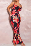 Tie-Dye Maxi Dress with Spaghetti Straps