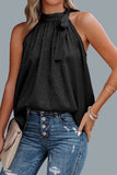Bow-Tie Halter Neck Tank Top