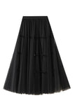 Elegant Pleated Tulle Skirt