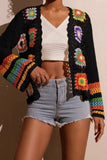 Vibrant Crochet Cardigan with Patterns