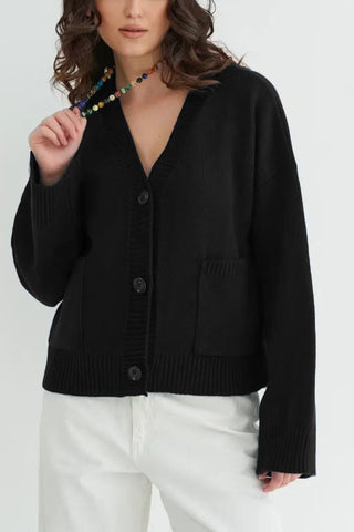 Button-Up Relaxed Fit Cardigan