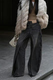 Stylish Wide-Leg Denim Jeans