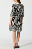 Flowing Printed Casual Dress