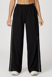 Wide-Leg Athletic Casual Pants